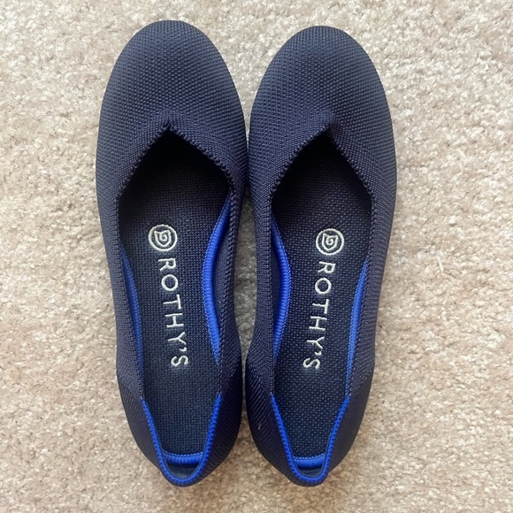 Retired Maritime Navy Rothy Flat Shoes Size 6 - Picture 2 of 8